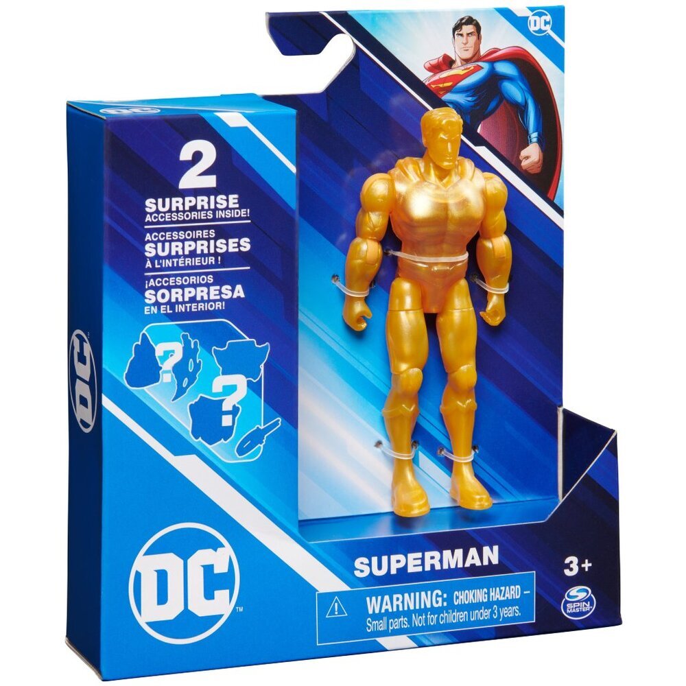 Superman (Gold Chase) - Sealed 4" series figure - DC series Spin Master